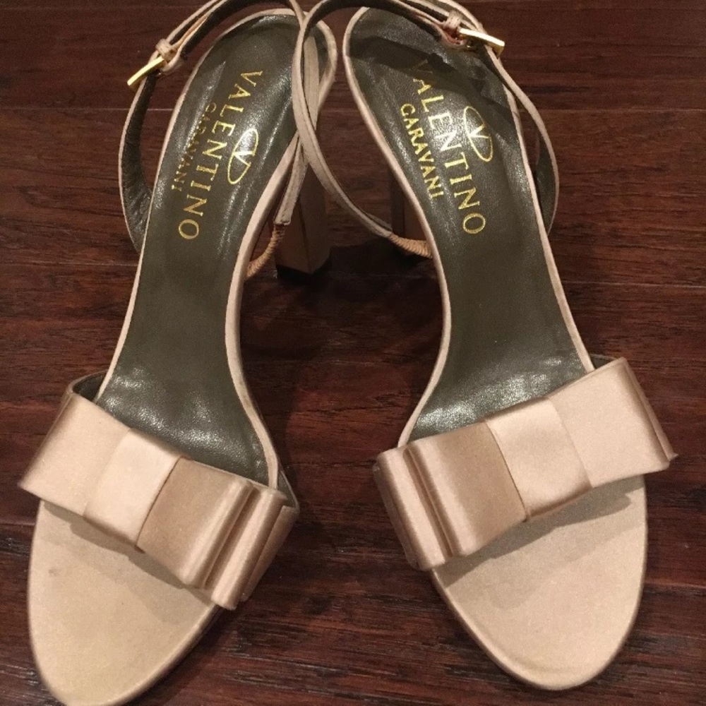 Valentino Garavani Satin Slingback Heels